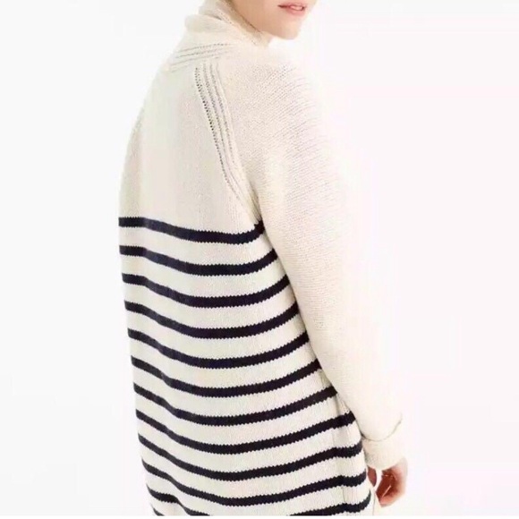 Talbots Open Front Striped Long Sleeve Cashmere Blend Women’s Cardigan Sweater M - Picture 11 of 11